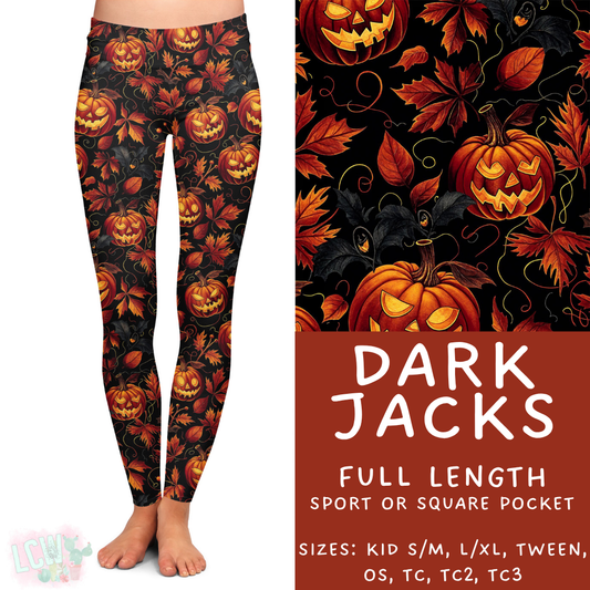 Ready To Ship - Dark Jacks Full Length Leggings TC2