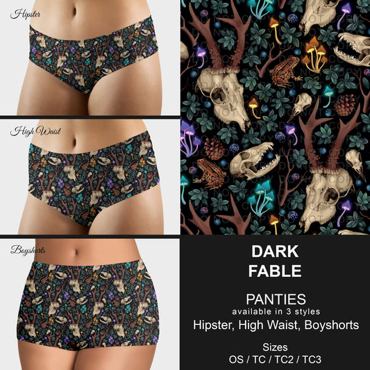 B306 - Preorder Dark Fable Panties (Closes 8/07. ETA mid October)