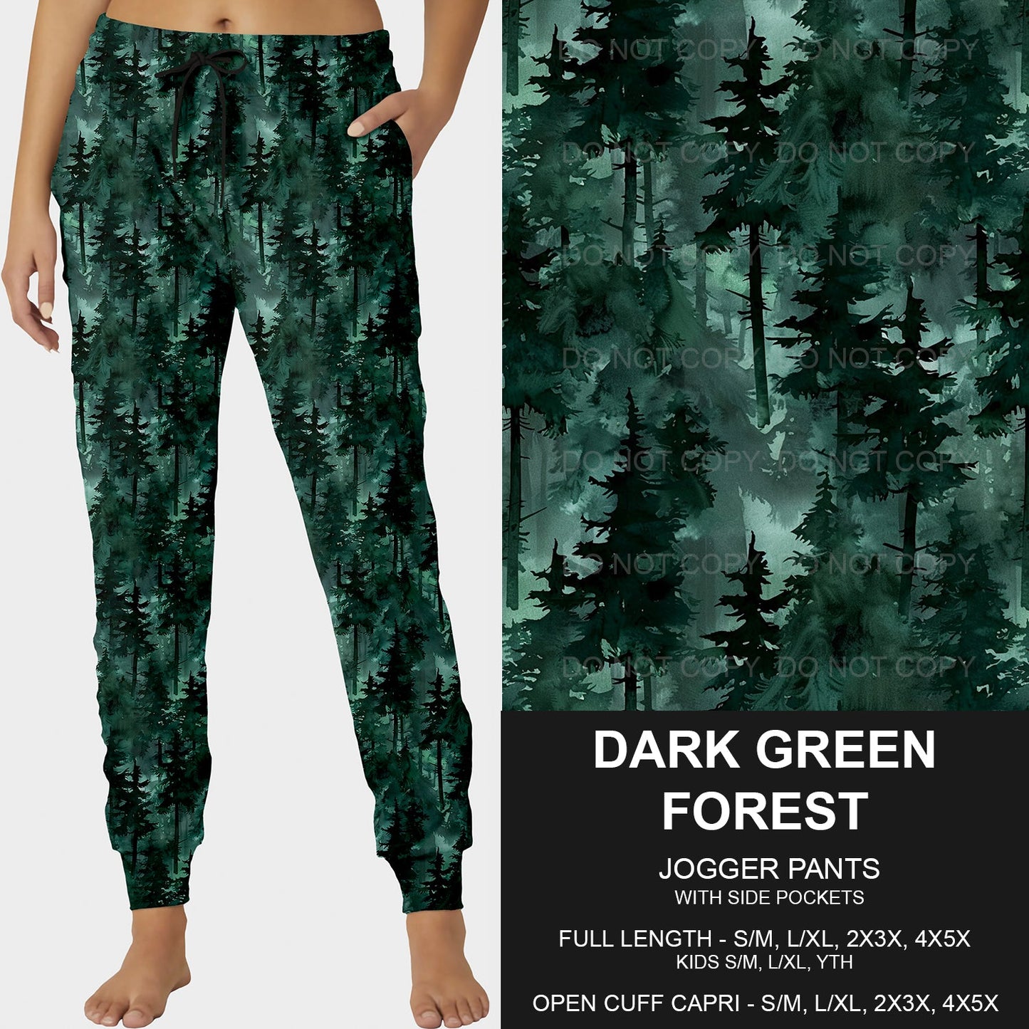 B208- Preorder Dark Green Forest Joggers (Closes 1/26. ETA: early May)