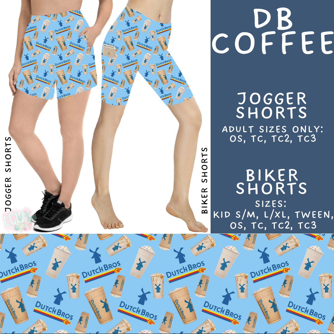 Batch #534 - April Request Run - Closes 5/25 - ETA late July - DB Coffee Biker & Jogger Shorts