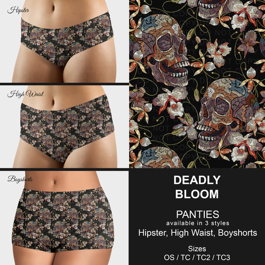 B306 - Preorder Deadly Bloom Panties (Closes 8/07. ETA mid October)