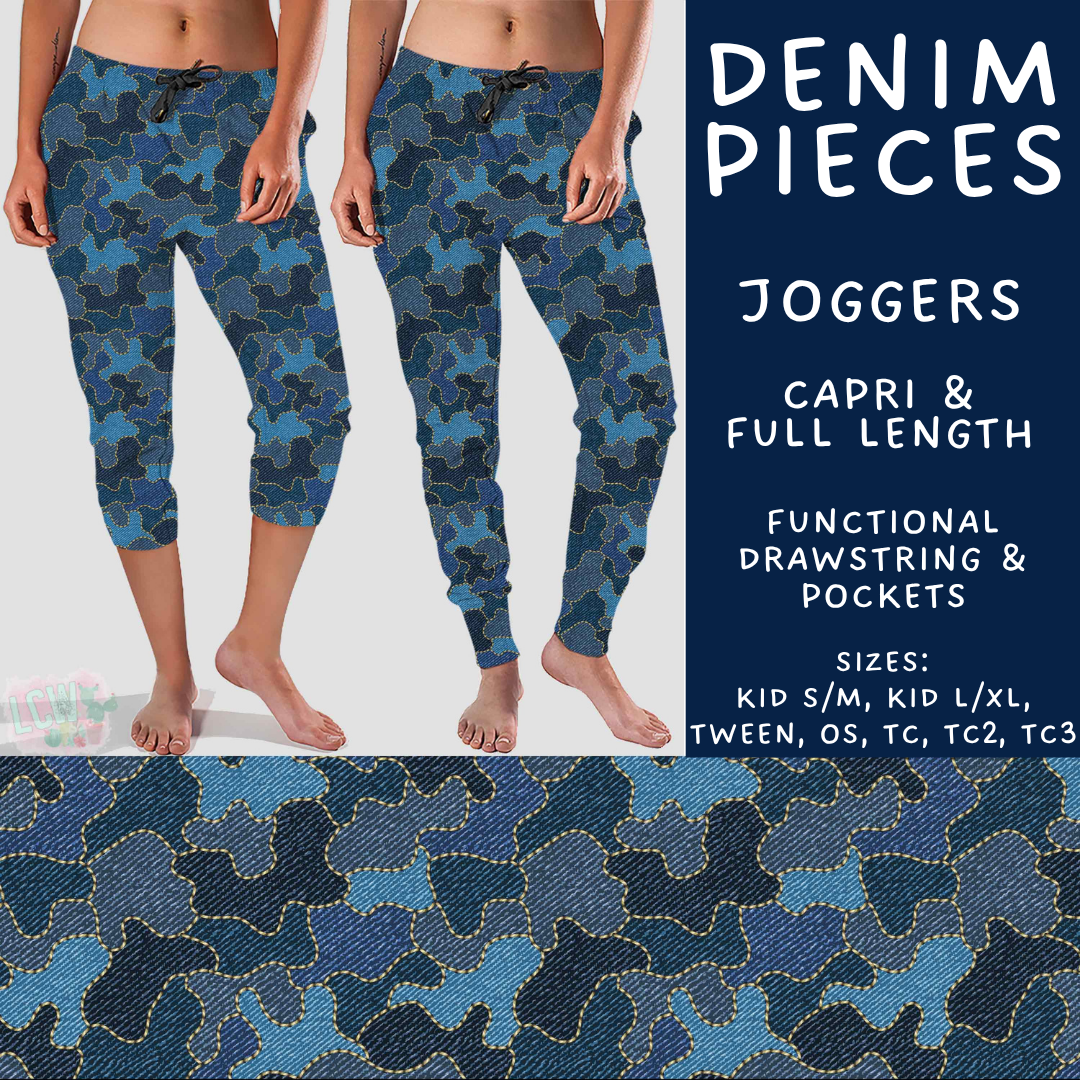 Batch #607 - Fun Run 28 - Closes 11/2 - ETA early Jan - Denim Pieces Full and Capri Length Joggers