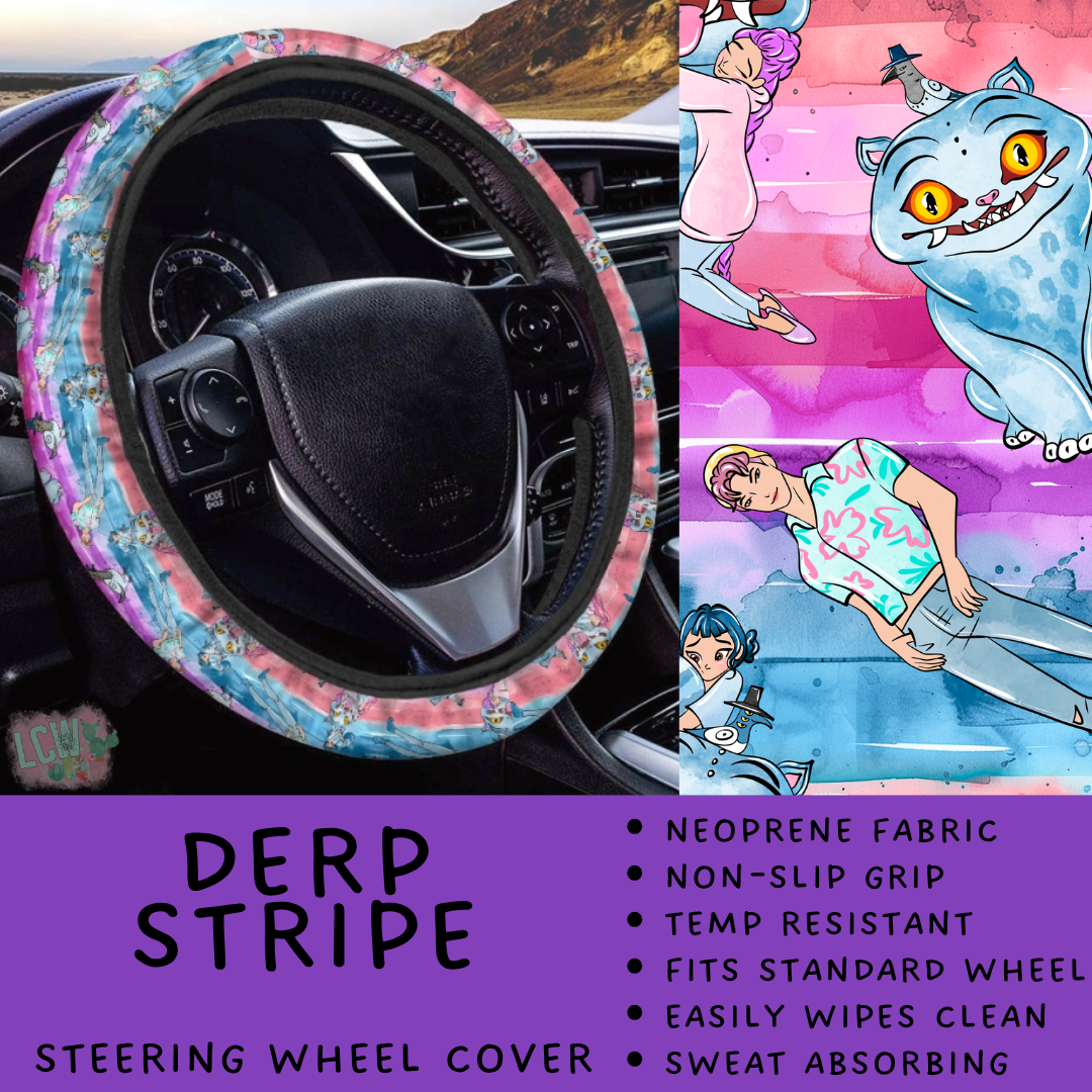 Batch #554 - Car Accessories 3 - Closes 7/10 - ETA early/mid Sept - Derp Stripe Steering Wheel Cover