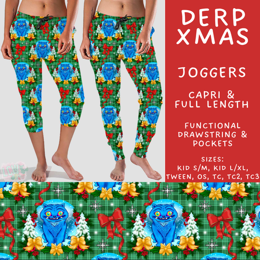 Batch #558 - Magical Character Christmas - Closes 7/20 - ETA mid/late Sept - Derp Xmas Full and Capri Length Joggers