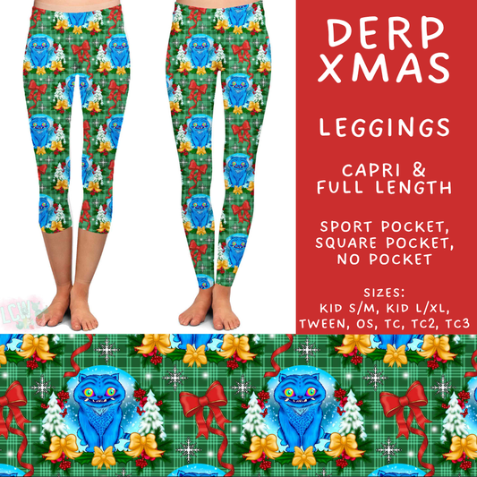 Batch #558 - Magical Character Christmas - Closes 7/20 - ETA mid/late Sept - Derp Xmas Full and Capri Length Leggings