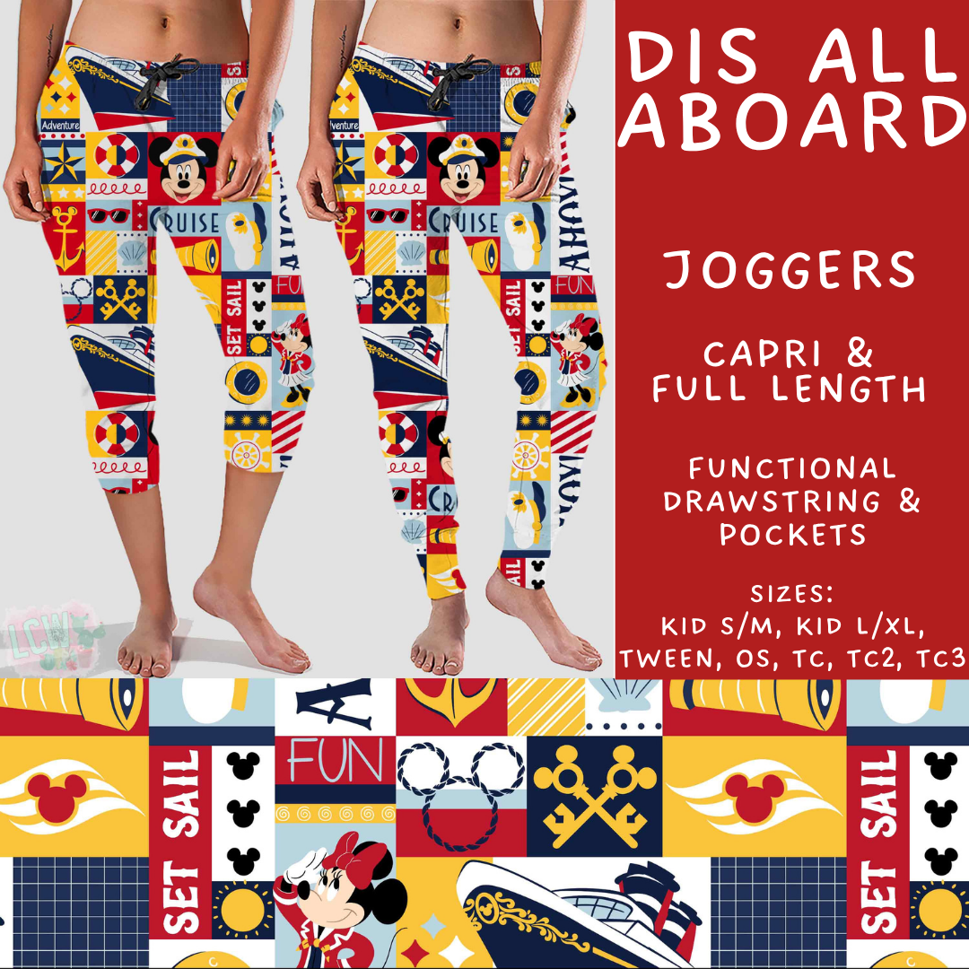Batch #552 - Magical Faves 22 - Closes 7/6 - ETA early Sept - Dis All Aboard Full and Capri Length Joggers