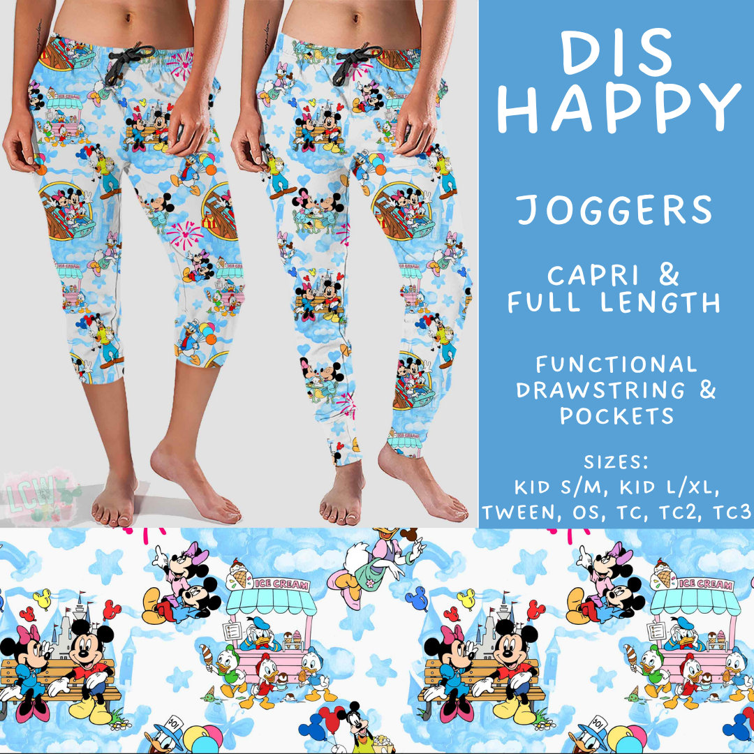 Batch #585 - Magical Faves 24 - Closes 9/14 - ETA mid Nov - Dis Happy Full and Capri Length Joggers
