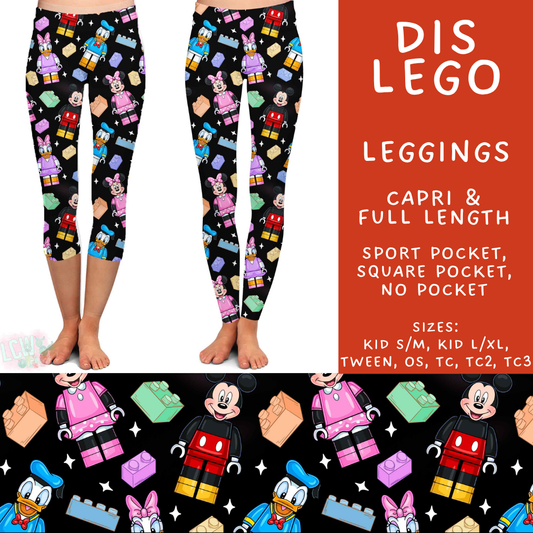 Batch #572 - Magical Faves 23 - Closes 8/19 - ETA mid October - Dis Lego Full and Capri Length Leggings