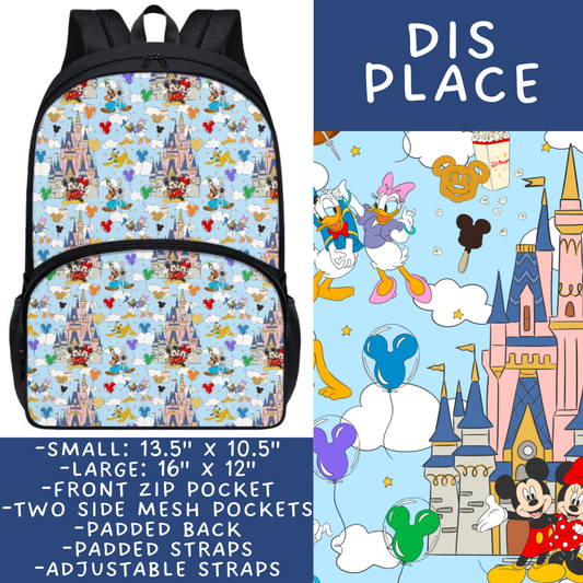 Batch #545 - Back to School 3 - Closes 6/19 - ETA early/mid August - Dis Place Backpacks