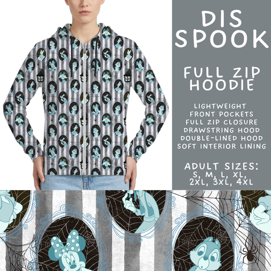 Batch #567 - Magical Character Halloween - Closes 8/10 - ETA early Oct - Dis Spook Full Zip Hoodie