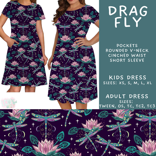 Batch #562 - Fun Run 25 - Closes 7/29 - ETA late Sept - Drag Fly Adult & Kids Dresses
