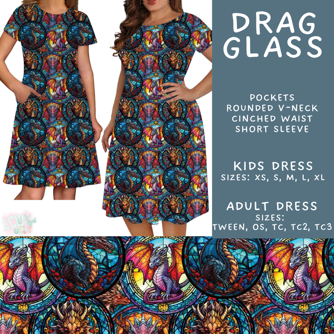 Batch #589 - August Request Run - Closes 9/23 - ETA mid/late Nov - Drag Glass Adult & Kids Dresses