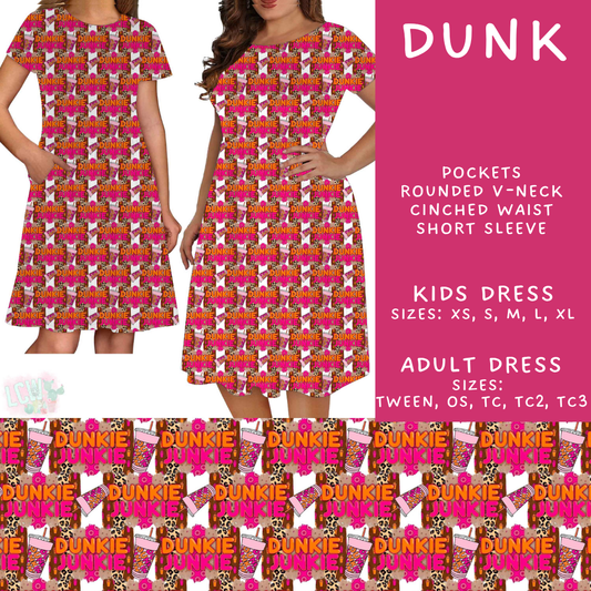 Batch #592 - Fun Run 27 - Closes 9/30 - ETA late Nov - Dunk Adult & Kids Dresses