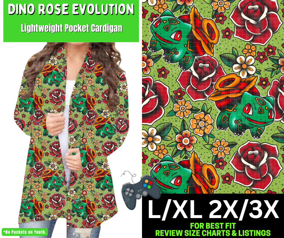 Dino Rose Evolution Pocket Cardigan