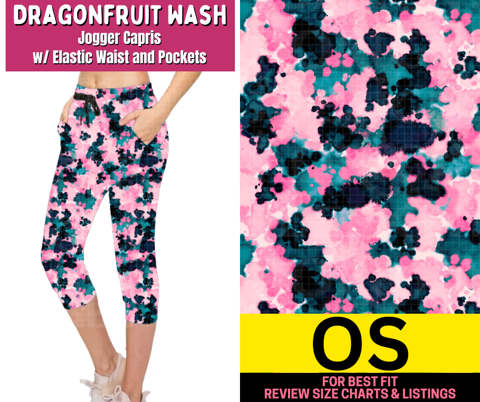 Dragonfruit Wash Jogger Capri