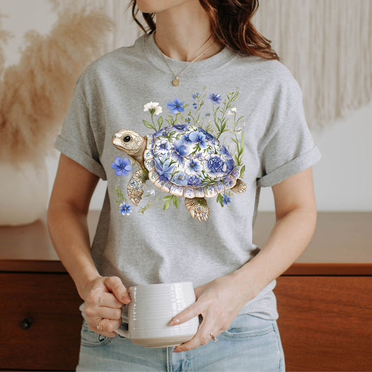 Baby Blue Turtle Tshirt