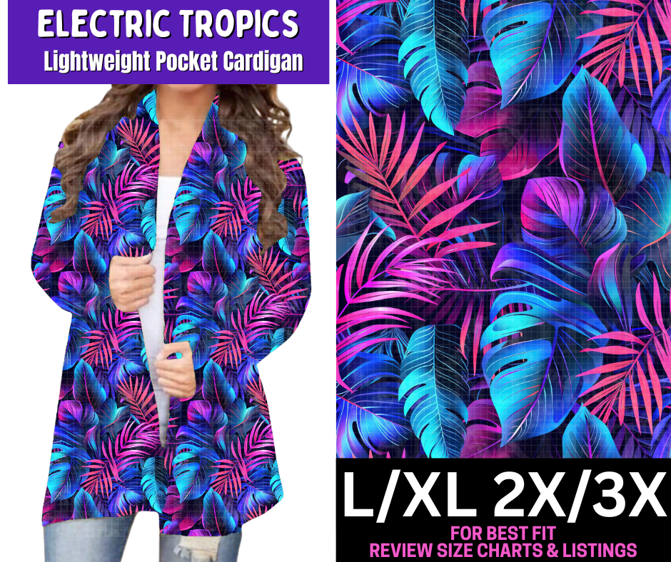 Electric Tropics Pocket Cardigan