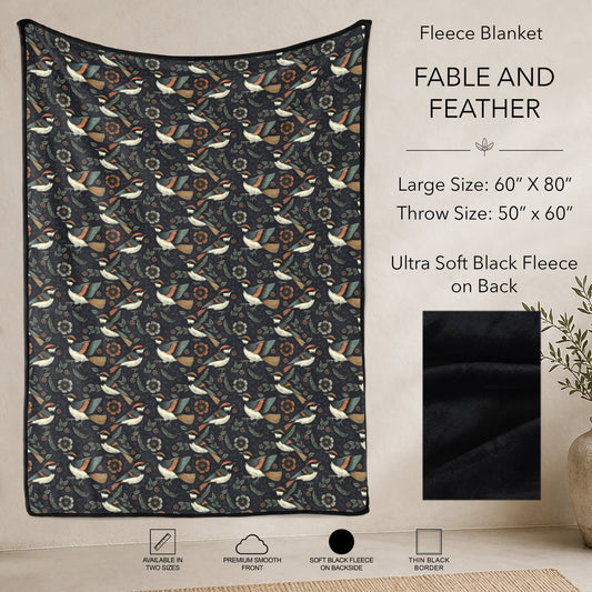 B304 - Pre-Order Fable and Feather Fleece Blanket (Closes 7/31. ETA: early Oct)