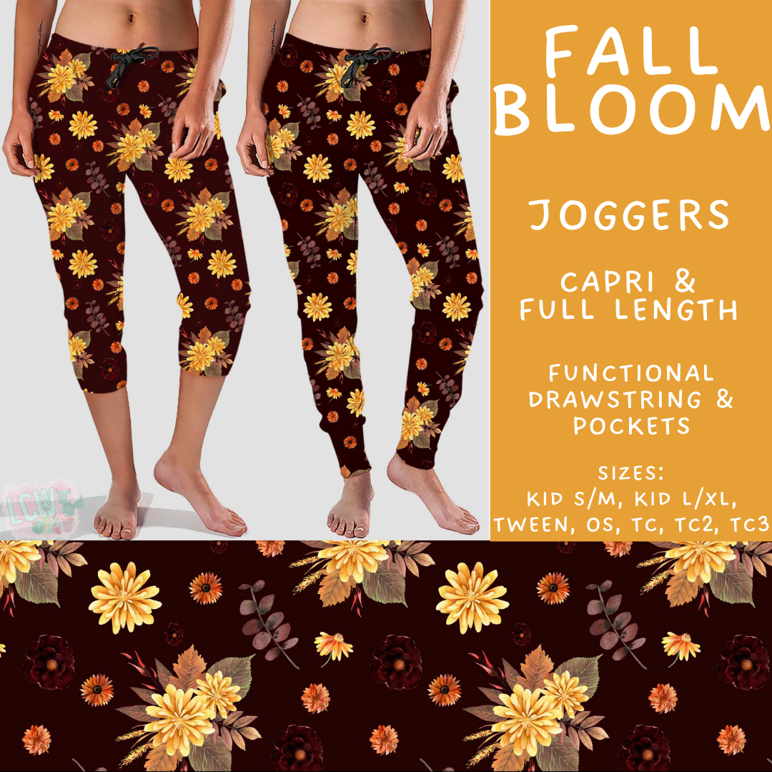 Batch #582 - Hello Fall 3 - Closes 9/7 - ETA early Nov - Fall Bloom Full and Capri Length Joggers