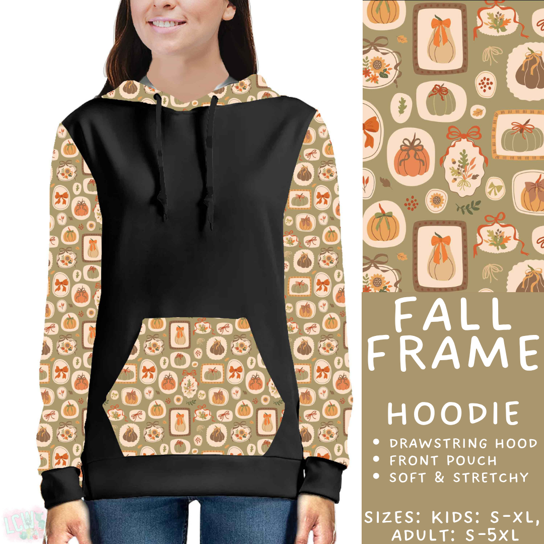 Batch #574 - HalloThanksMas - Closes 8/24 - ETA mid/late October - Fall Frame Hoodie