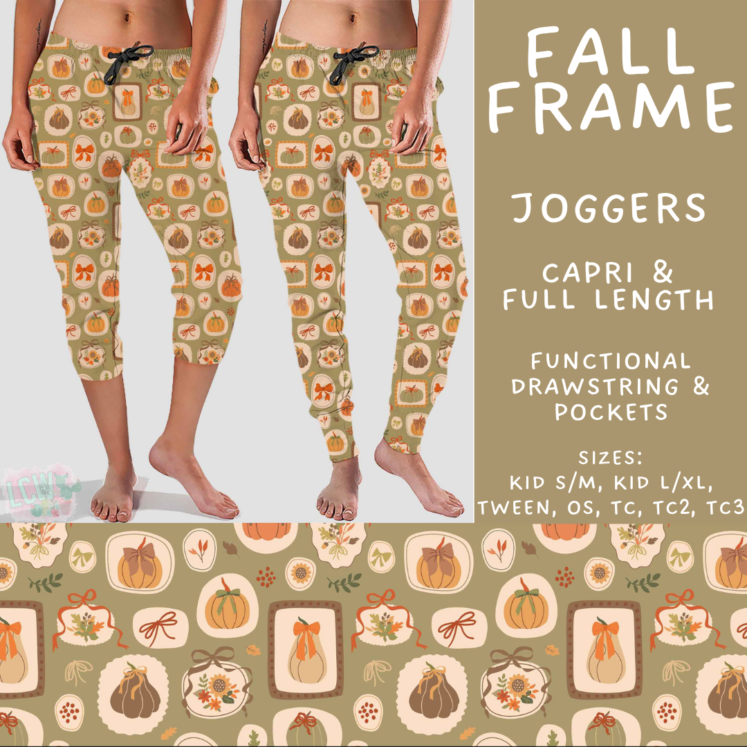 Batch #574 - HalloThanksMas - Closes 8/24 - ETA mid/late October - Fall Frame Full and Capri Length Joggers