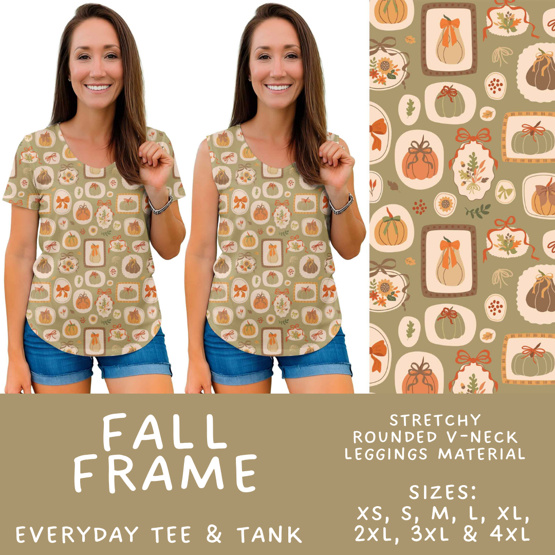 Batch #574 - HalloThanksMas - Closes 8/24 - ETA mid/late October - Fall Frame Everyday Tank & Tee