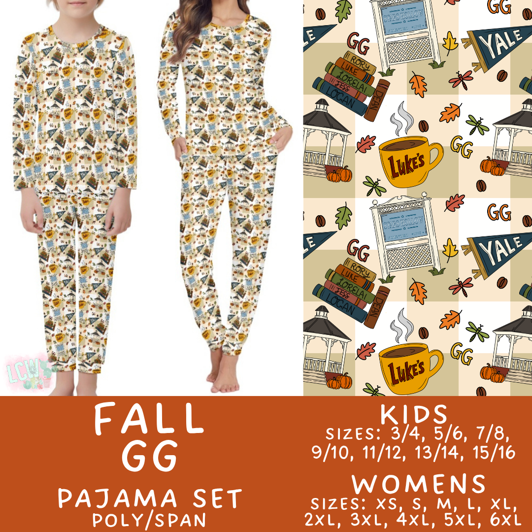 Batch #580 - Fall Family Pajamas 2 - Closes 9/4 - ETA early Nov - Fall GG Women's & Kid's Pajama Set