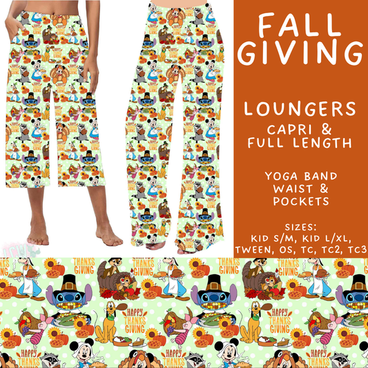 Batch #583 - Magical Character Fall - Closes 9/9 - ETA early Nov - Fall Giving Capri and Full Length Loungers