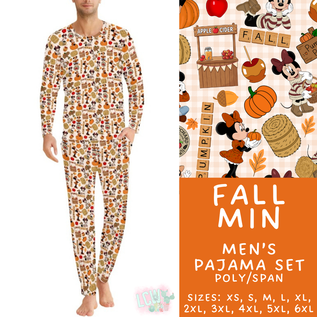 Batch #580 - Fall Family Pajamas 2 - Closes 9/4 - ETA early Nov - Fall Min Men's Pajama Set