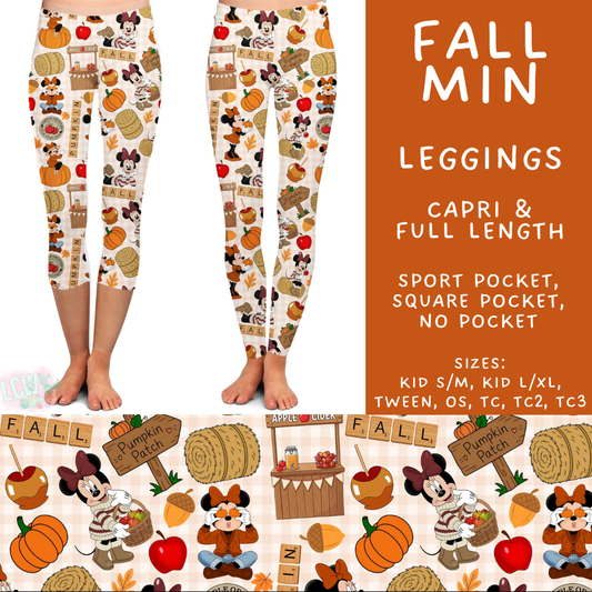 Batch #583 - Magical Character Fall - Closes 9/9 - ETA early Nov - Fall Min Full and Capri Length Leggings