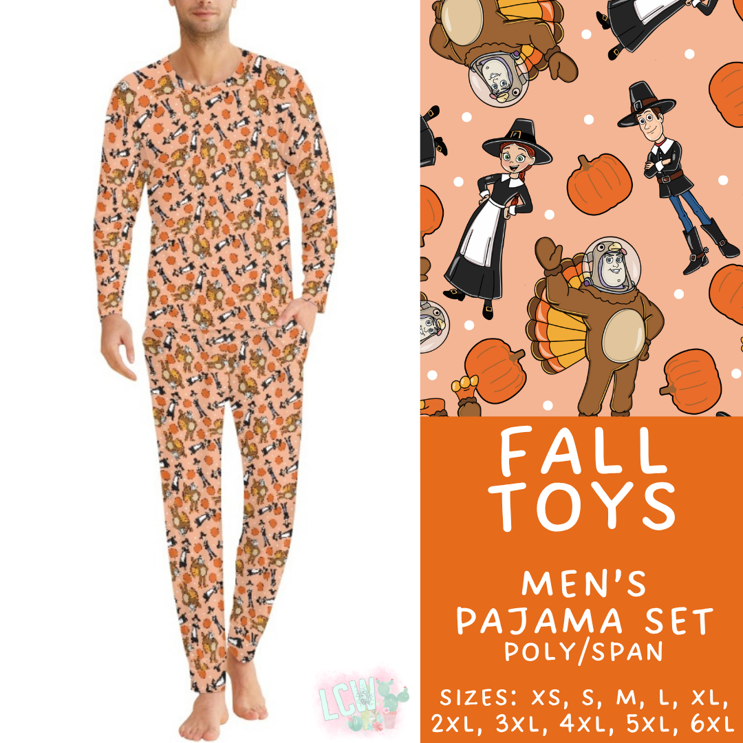 Batch #580 - Fall Family Pajamas 2 - Closes 9/4 - ETA early Nov - Fall Toys Men's Pajama Set
