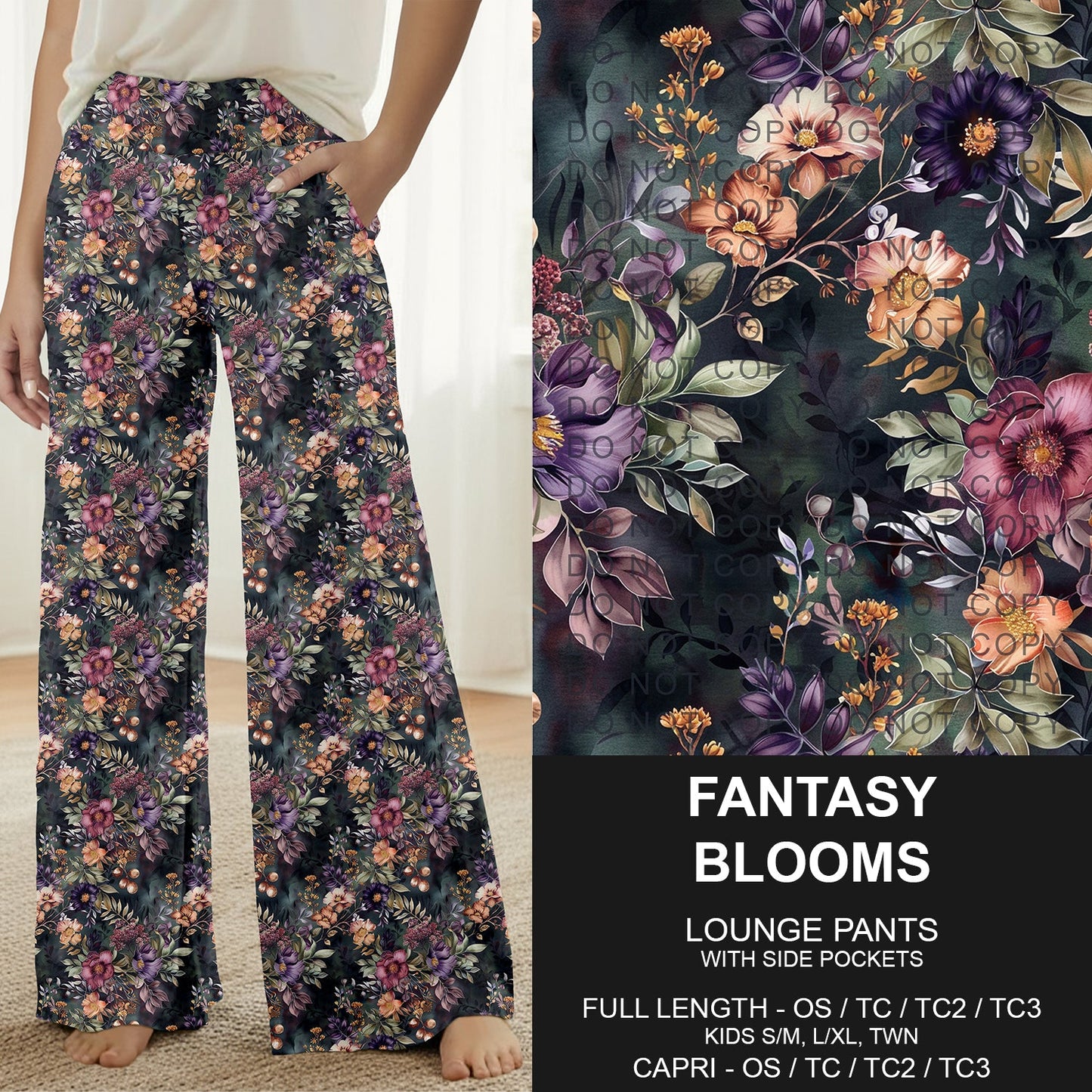 B314 - Preorder Fantasy Blooms Lounge Pants (Closes 9/27. ETA: late Nov.)