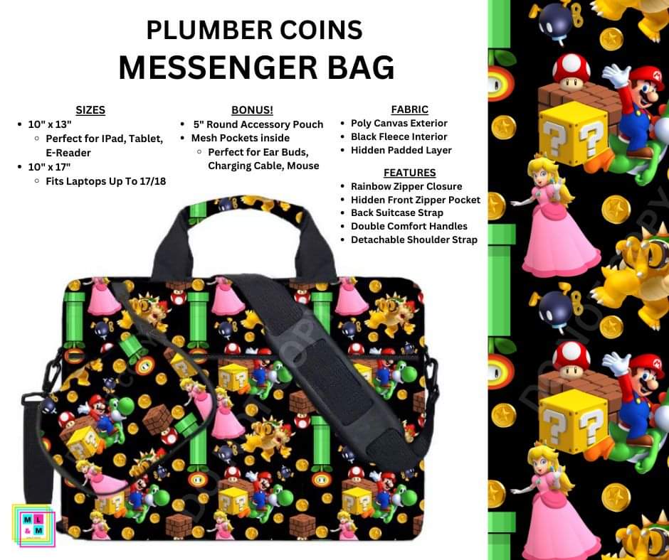 Plumber Coins Messenger Bag