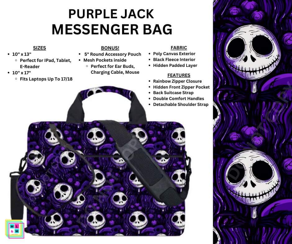 Purple Jack Messenger Bag