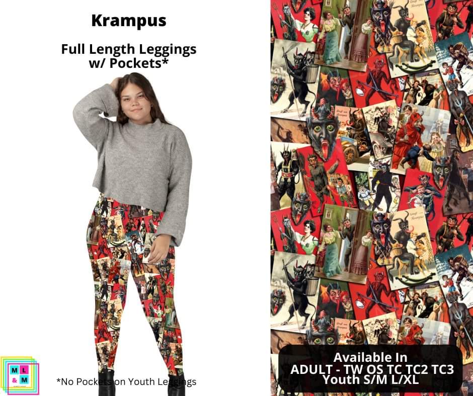 Krampus Full Length Leggings w/ Pockets