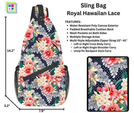 Royal Hawaiian Lace Sling Bag