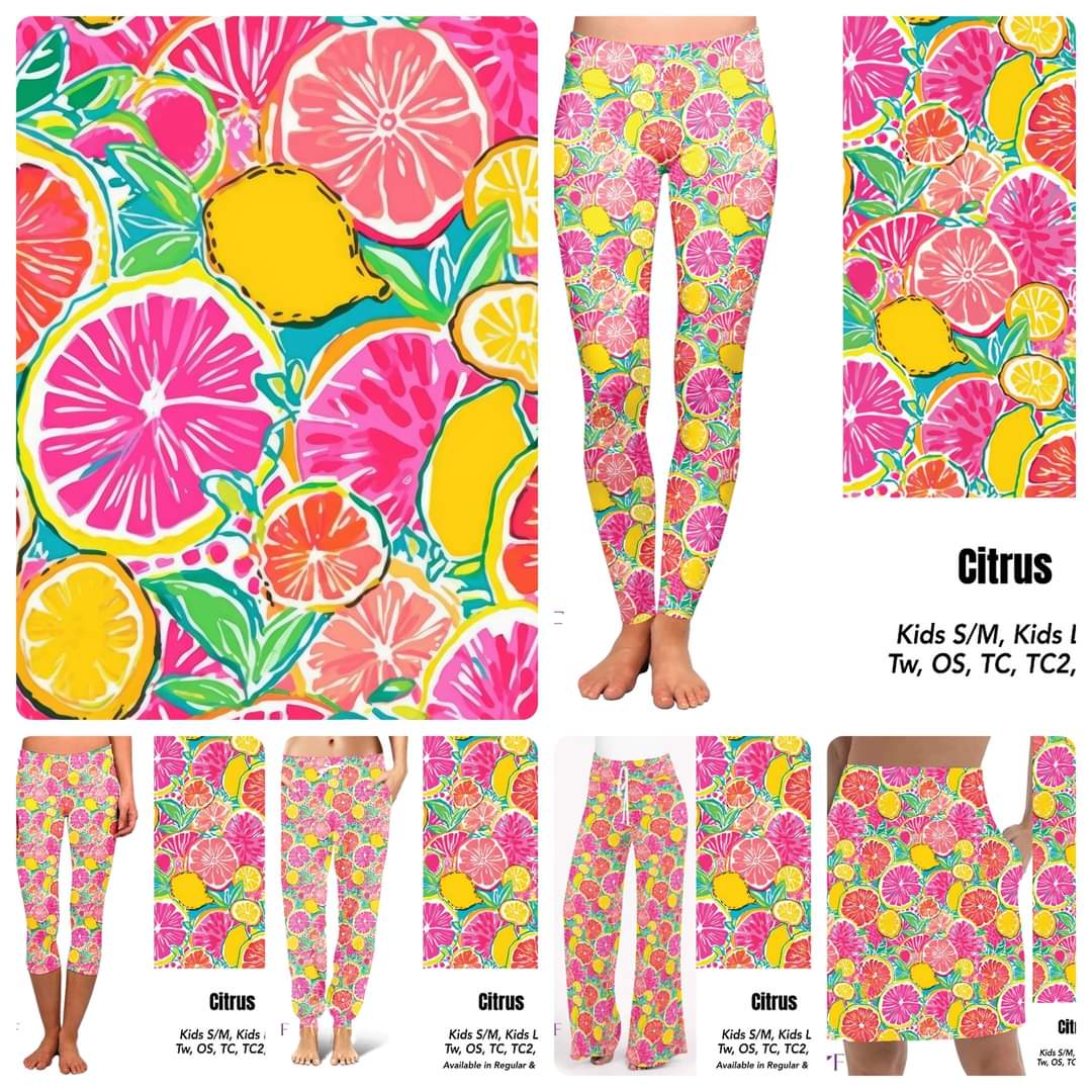 Citrus capris with pockets