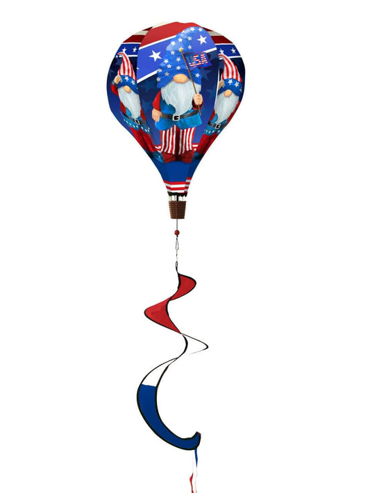 Americana gnome balloon windsock