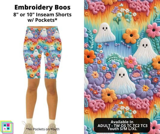 Embroidery Boos Shorts