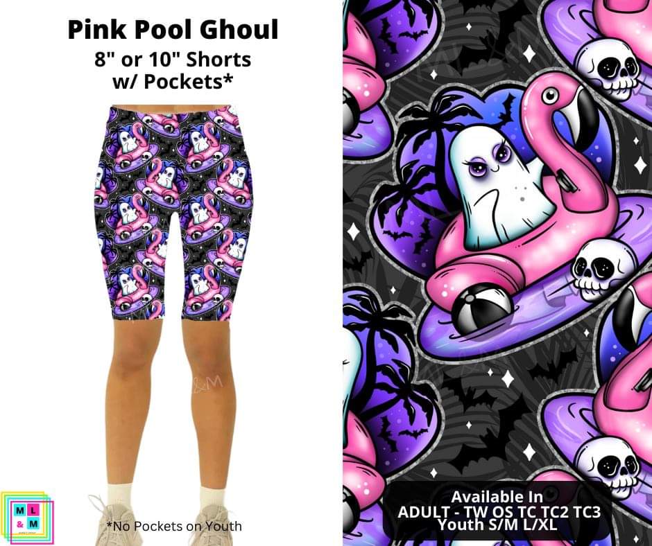 Pink Pool Ghoul Shorts