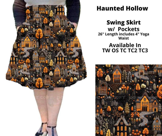 Preorder! Closes 8/5. ETA Oct. Haunted Hollow Swing Skirt