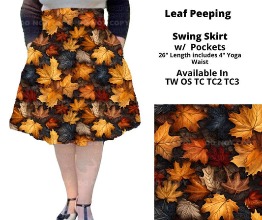 Preorder! Closes 8/5. ETA Oct. Leaf Peeping Swing Skirt