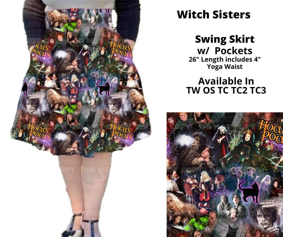 Witch Sisters Swing Skirt