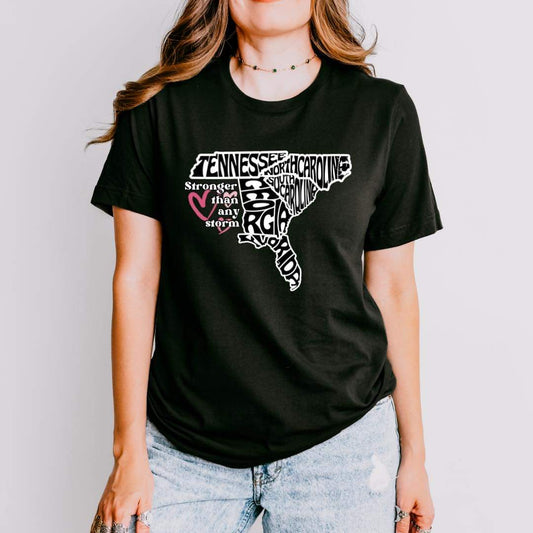 Stronger than any Storm Hurricane Helene Fundraiser Tee