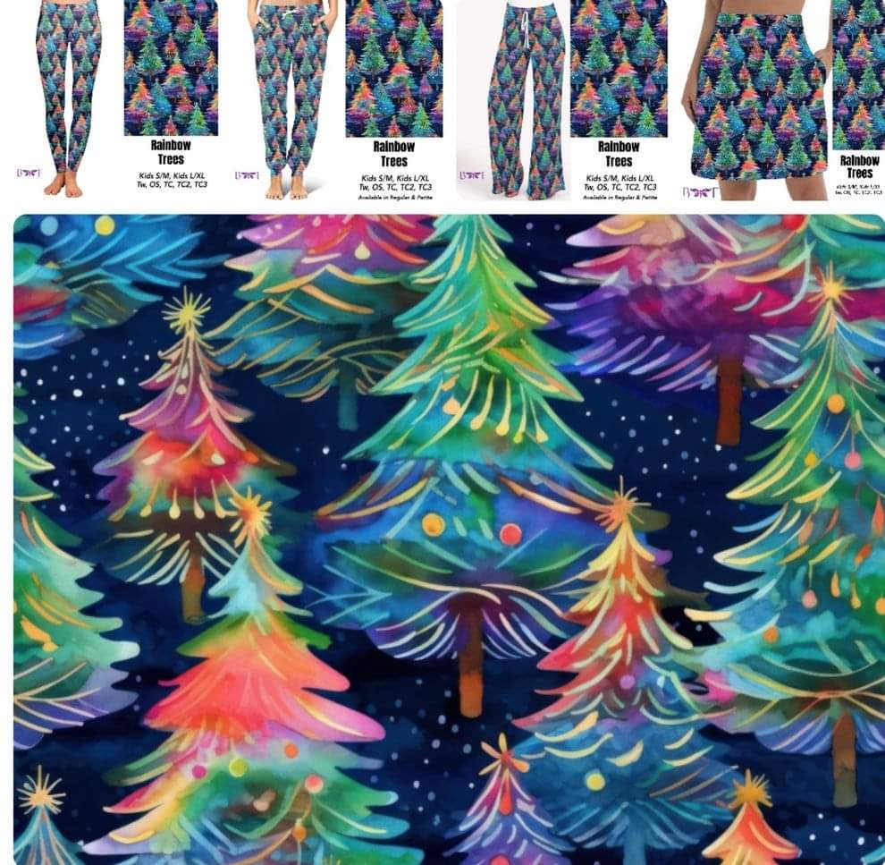 Electric Trees Full length Leggings with pockets and Skorts