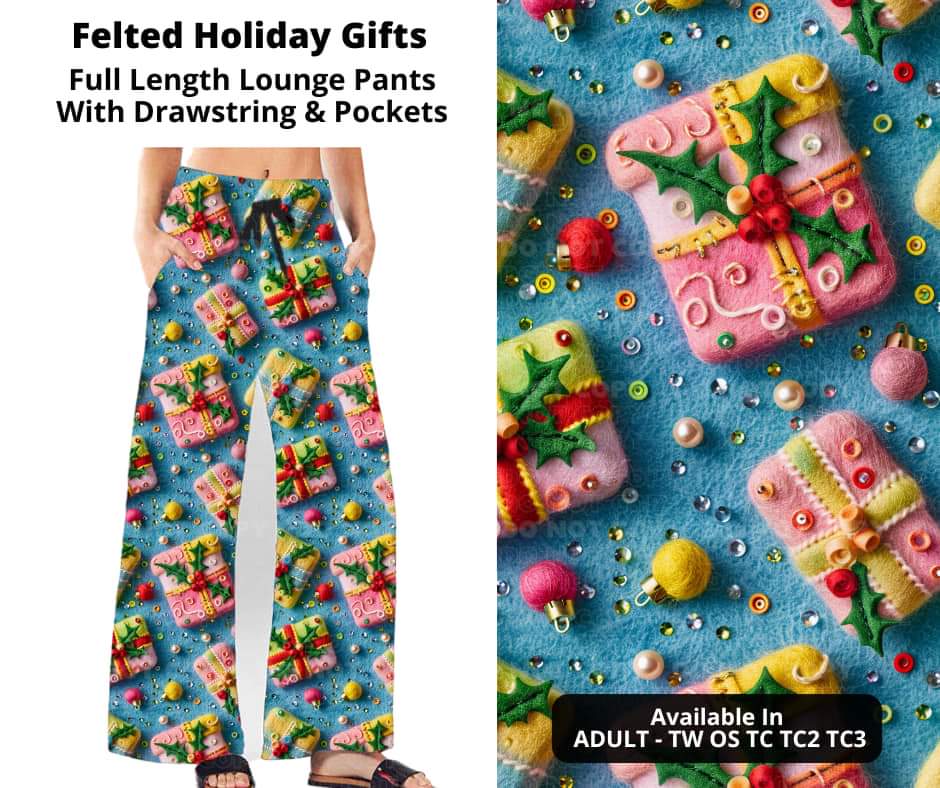 Felted Holiday Gifts Full Length Lounge Pants