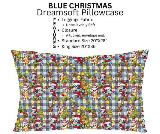 Blue Christmas Dreamsoft Pillowcase