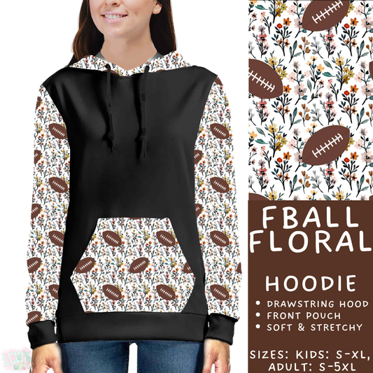 Batch #575 - Fun Run 26 - Closes 8/26 - ETA late October - FBall Floral Hoodie