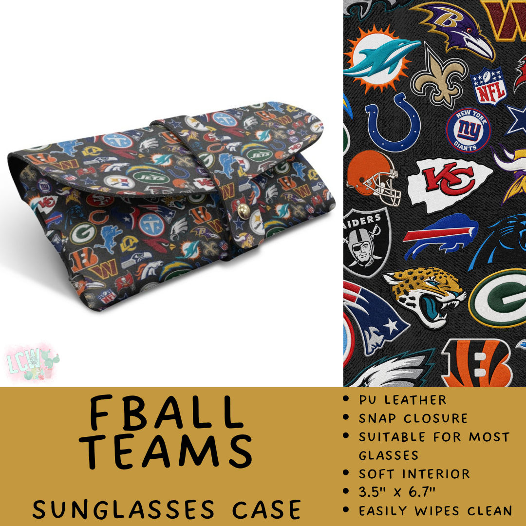 Batch #609 - Travel Collection 2 - Closes 11/6 - ETA early Jan - FBall Teams Sunglasses Case