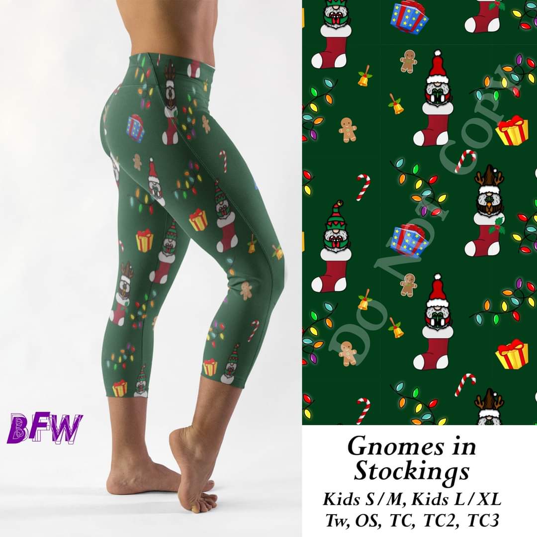 Gnomes in Stockings leggings and skort